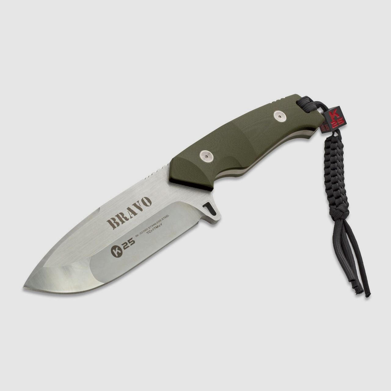 Bravo krftiges Outdoormesser mit Nylonscheide