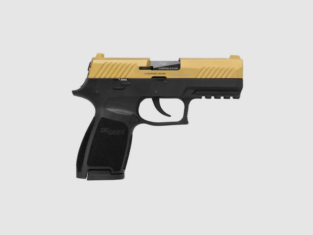 Sig Sauer Schreckschuss Pistole P320 Gold - 9mm P.A.K.