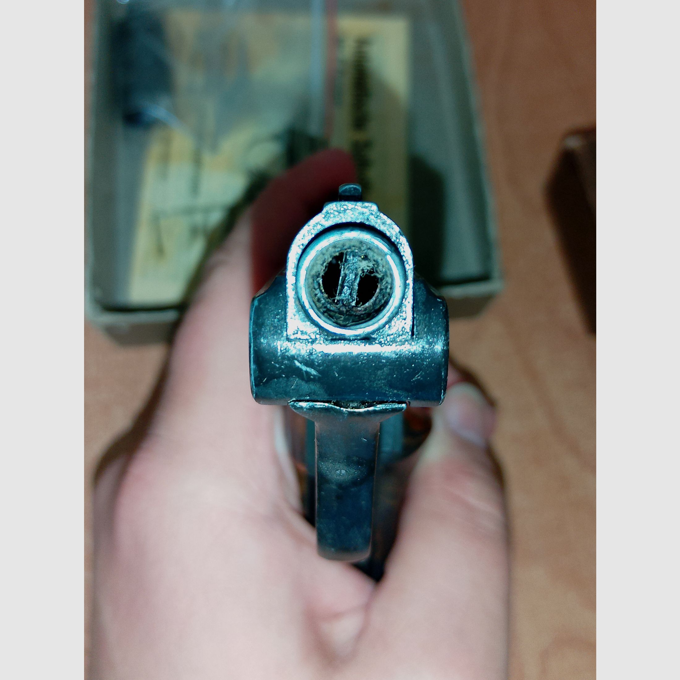 Erstes PTB! ME 8 Combat in 8 mm Knall im PTB 176 mit Verpackung!