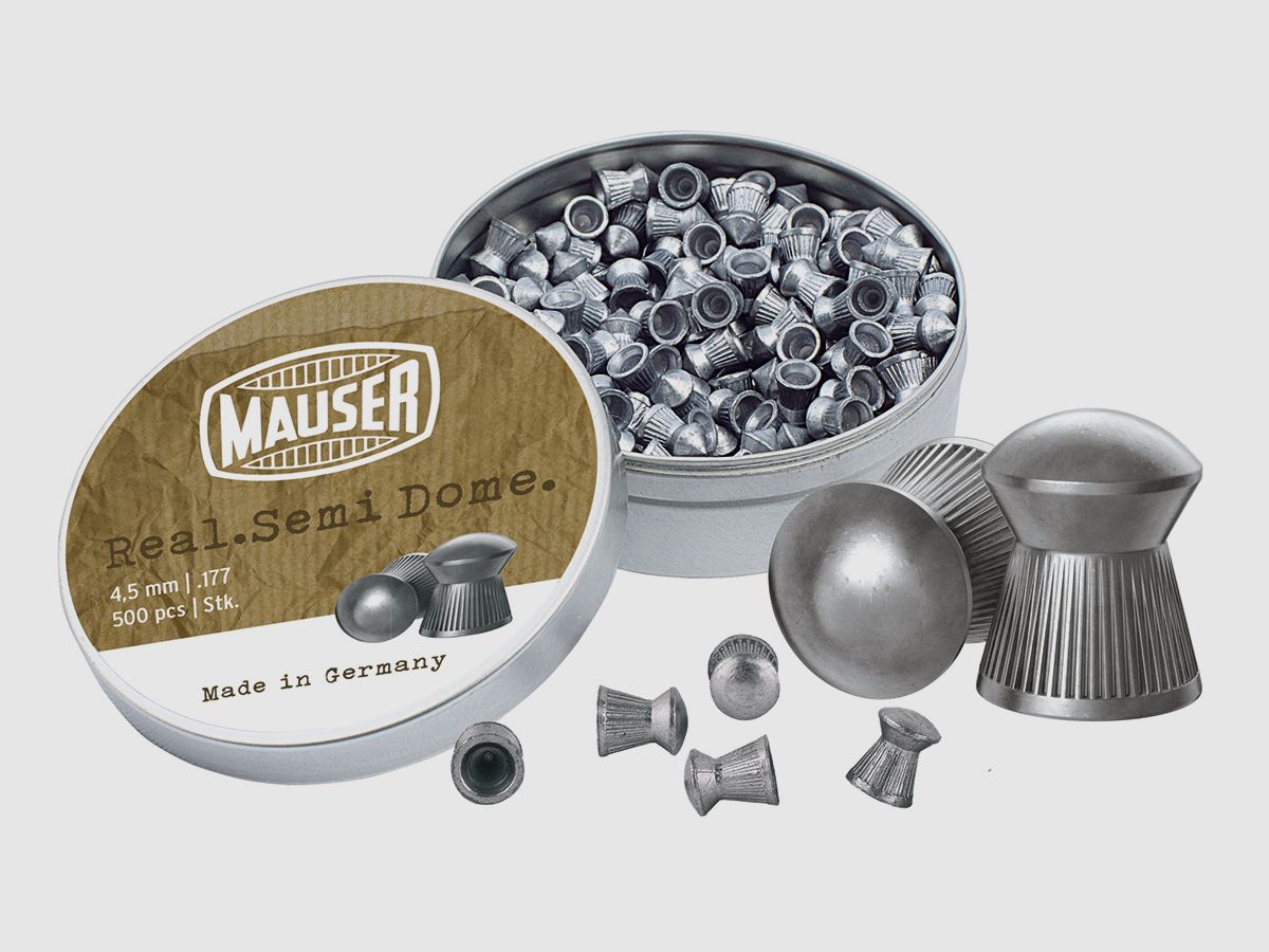 Mauser Rundkopf Diabolos geriffelt 4,5mm 500 Stück
