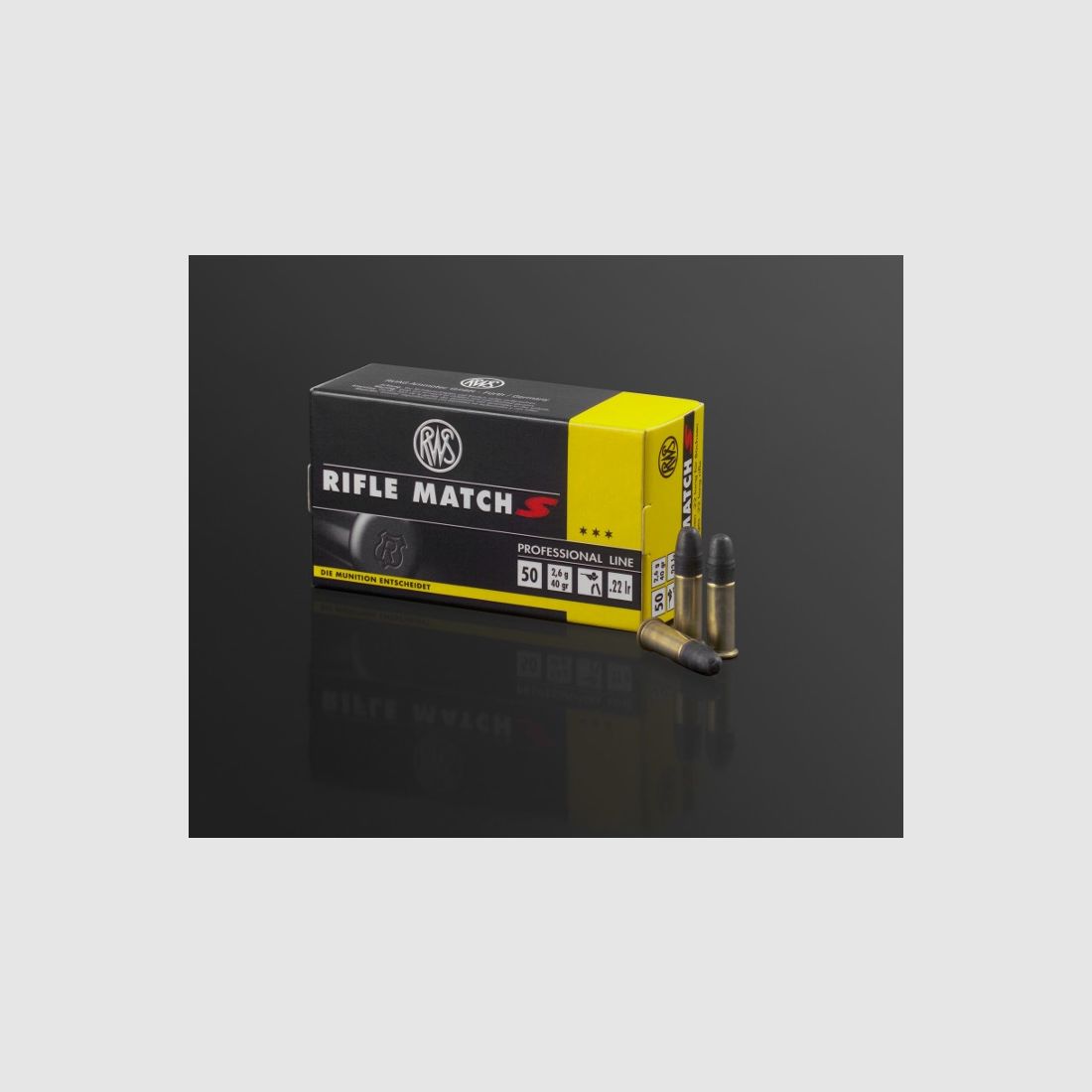 RWS RIFLE MATCH S .22lr KK cartridges