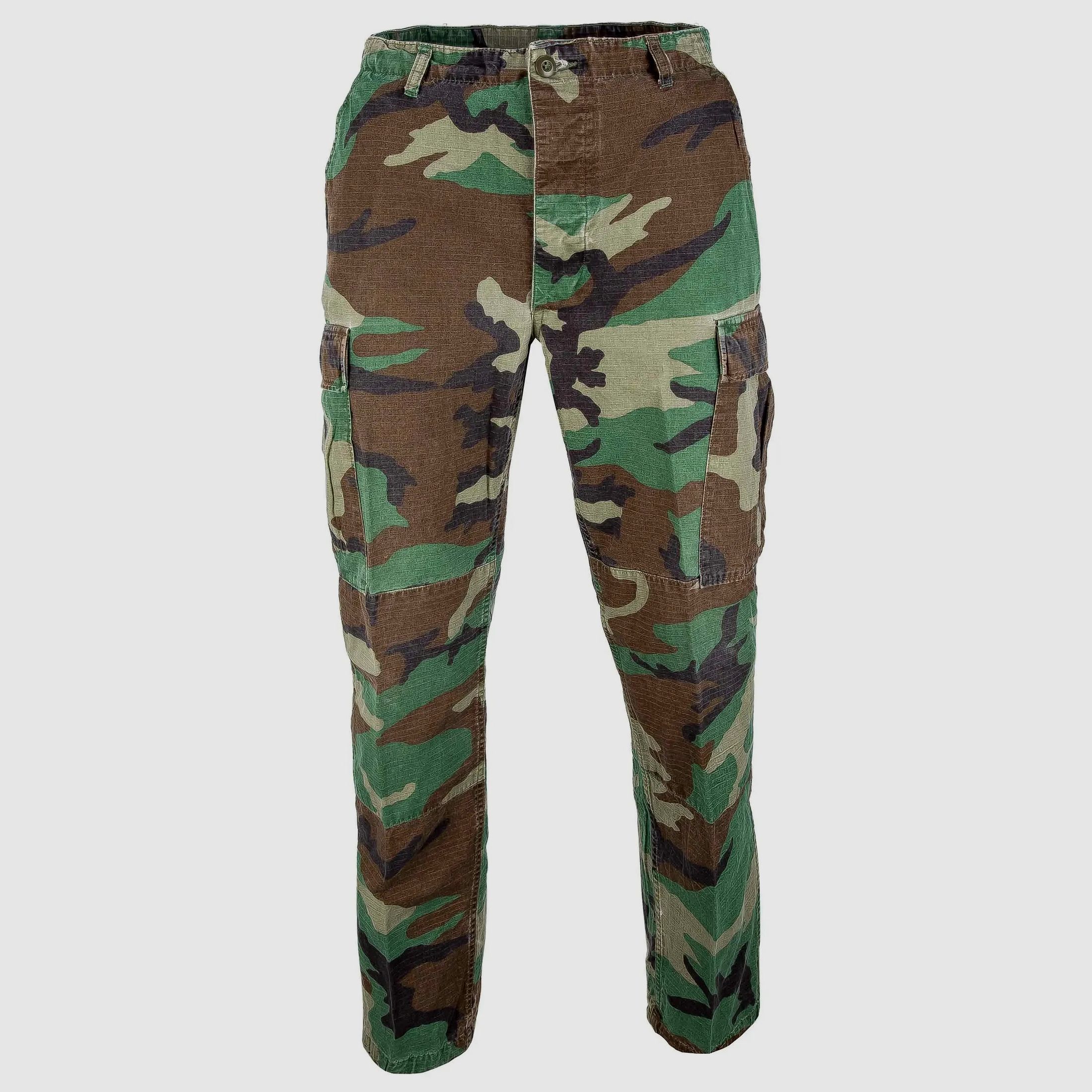 US Army US BDU Feldhose woodland gebraucht