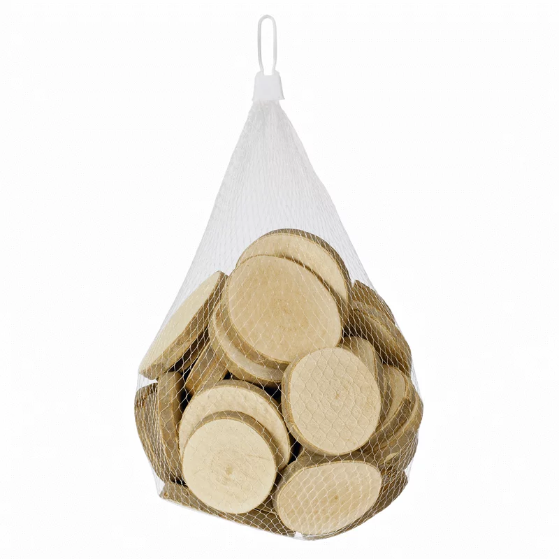Dischi di legno naturale rotondi (1 kg), immagine 2 di 3