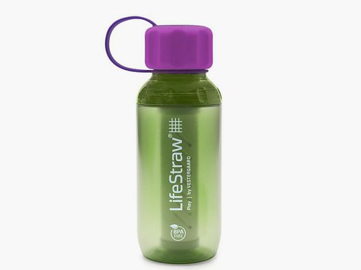 LifeStraw Play (lindgrün) Kinder Trinkflasche Mit 2-Stufenfilter