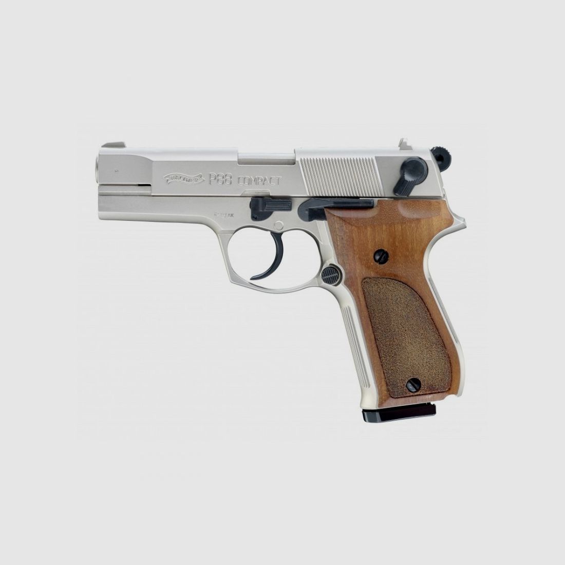 Pistolet Walther P88 Cal.9mm PAK - Nickel/Wood, image 1 sur 2