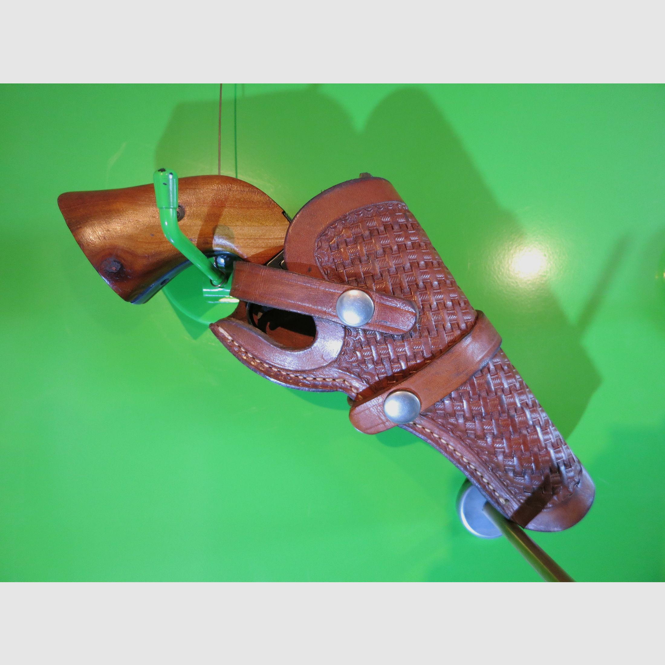 Gürtelholster Revolver,  Leder handgenäht, für Taschen-Revolver, Viking/Mexico    #16-