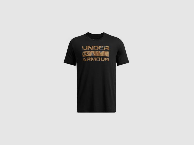Stacked Logo Fill T-Shirt, Black / Camel, Bild 1 von 2