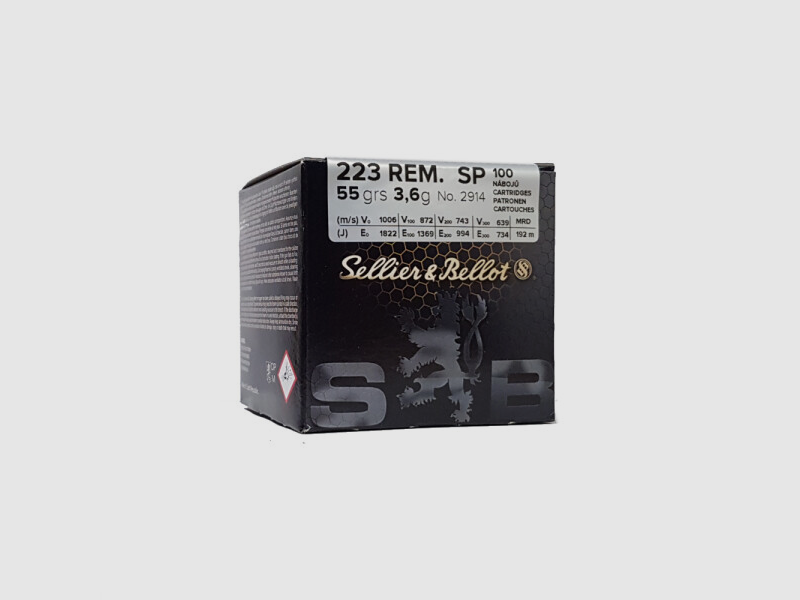 Sellier & Bellot SP 55gr .223 Rem (100 Stk.)