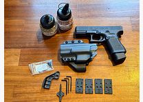 Glock 19 Gen 5 MOS CO2 Airsoft 4mm Stahl BBs + Scheide