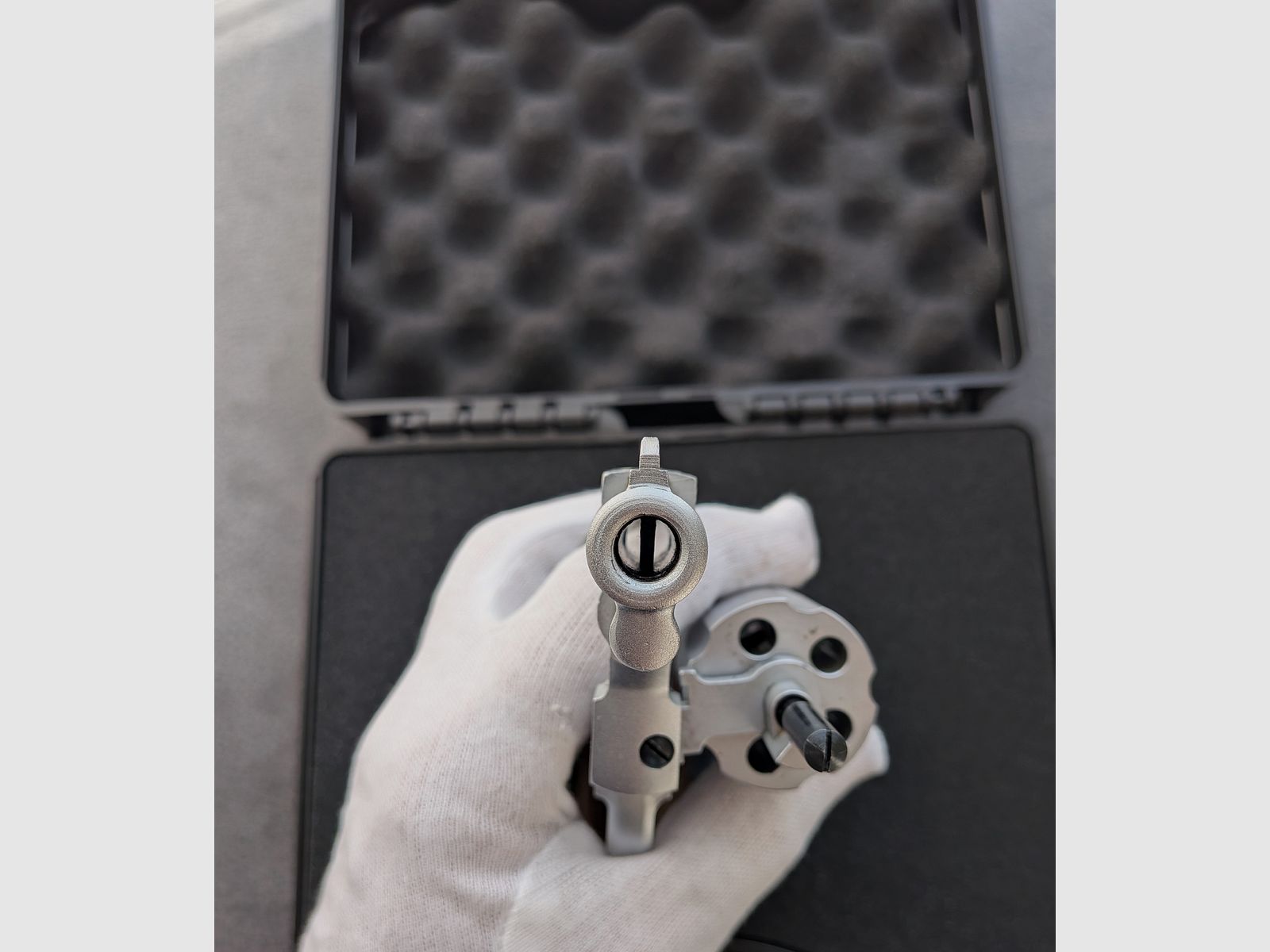 ME 38 Marshal - Revolver - PTB 203/2 - Nickel matt - 9mm Knall - Holzgriff - SSW