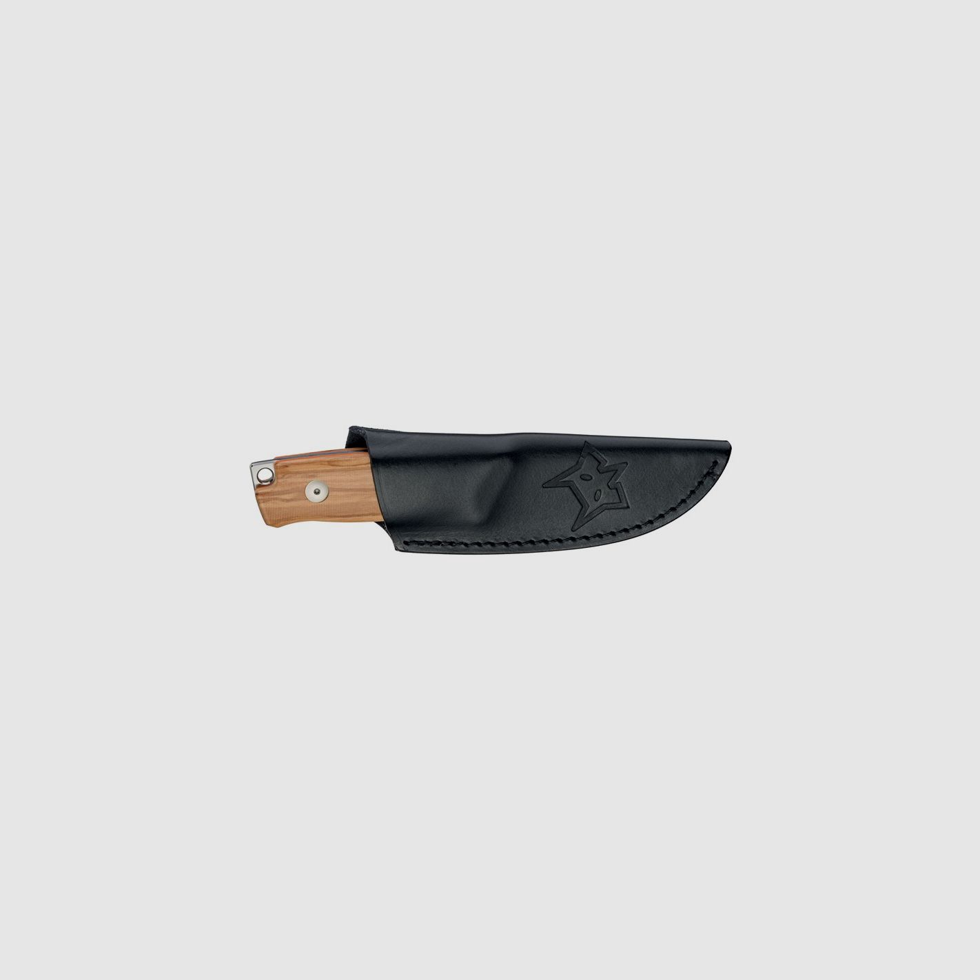 Jagdmesser Fox Rifle Muzzle Klinge 8 cm Olivenholzgriff, Bild 2 von 2