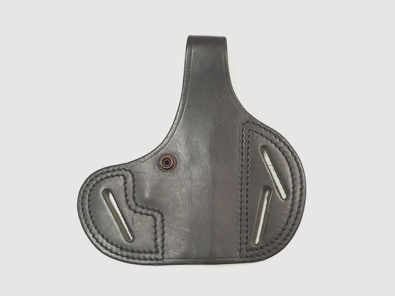 Lederholster Höppner und Schuhmann, Gürtel- Schwarzes Holster für die Heckler und Koch HK P7