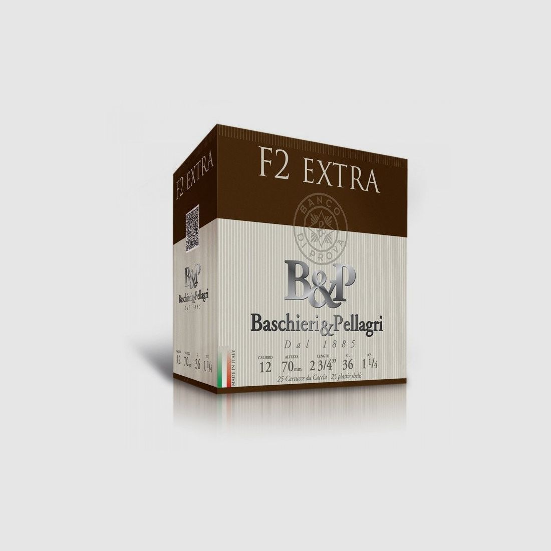 BOITE DE 25 CARTOUCHES B&P F2 EXTRA CALIBRE 12 - 36G - PB 7
