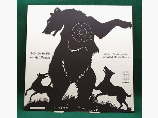 Krüger Motiv-Scheibe / Zielscheiben Bär