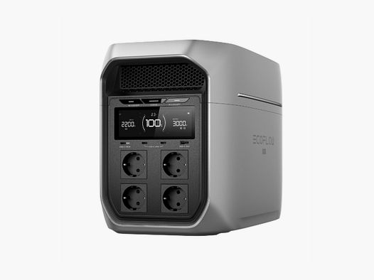 EcoFlow DELTA 3 Max Plus 2048 Wh - Tragbare LiFePO4-Stromstation für Camping & Outdoor