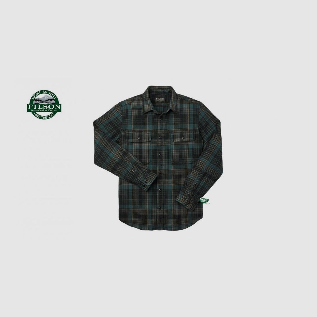 FILSON Koszula Vintage flanelowa zielona