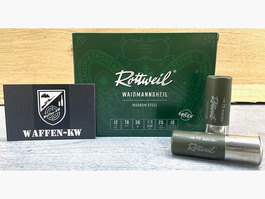 Rottweil 2431735 Waidmannsheil Steel Magnum Steel12/76 36g 3,50 mm 10St.