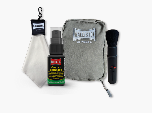Ballistol – Optik-Reiniger-Set mit Reiniger 30ml, Pinsel und Mikrofasertuch