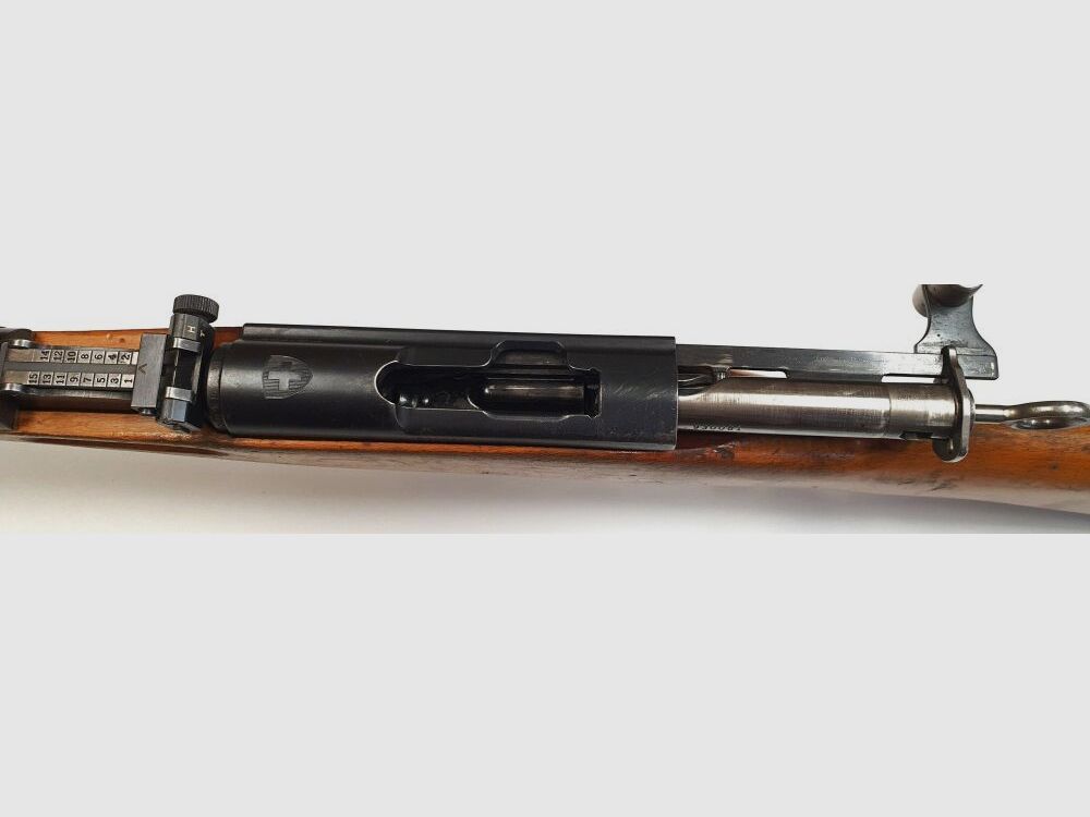 Fabryka broni Bern karabina powtarzalna Fabryka broni Bern Szwajcarski K31 Kaliber 7,5x55 Szwajcarski kompletny z dopasowanymi numerami + bagnet
