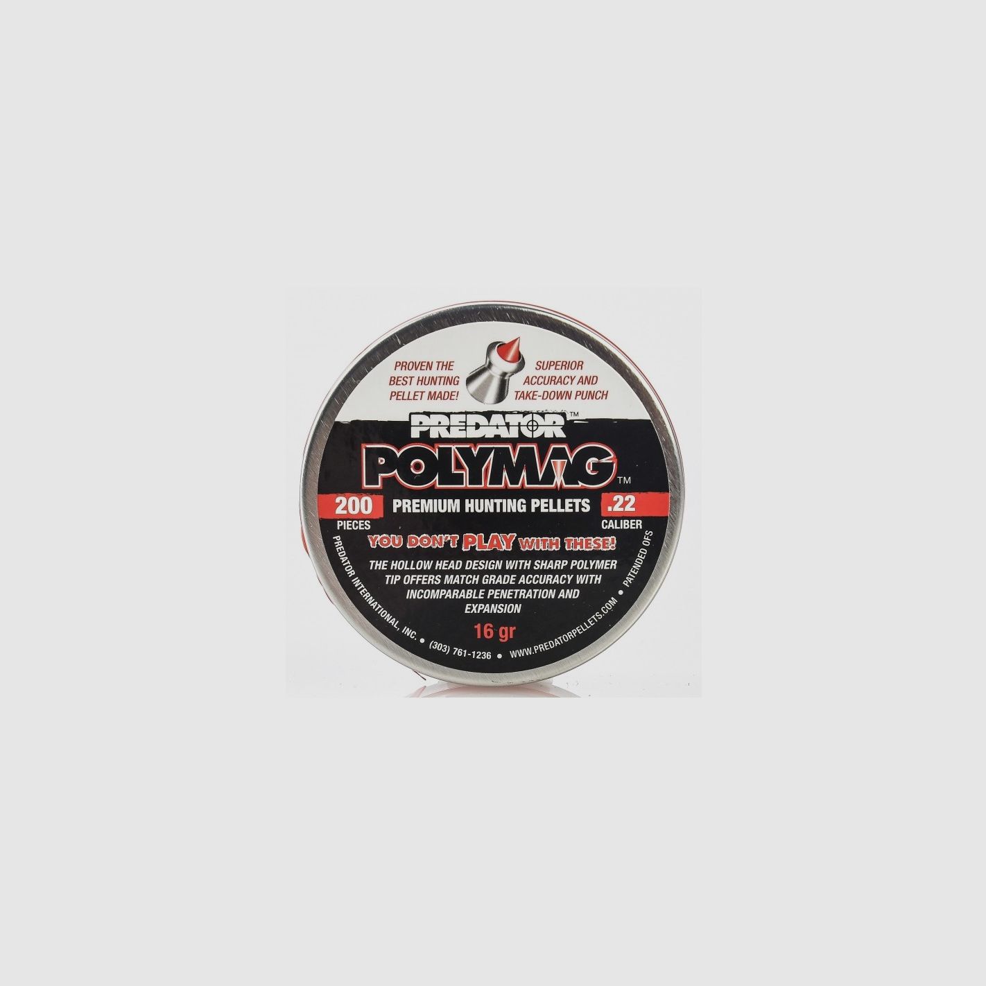 JSB PREDATOR DIABOLO AVEC POINTE EN POLYMÈRE 5,5MM 1,030G 200 PCS
