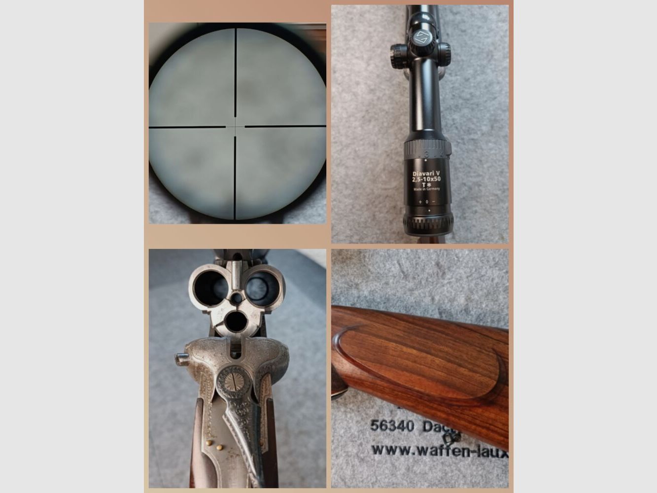 Vierling! BÜHAG Suhl Handwerksarbeit GDR Mod. Vierling ! Top Zustand mit ZF Zeiss Diavari 2,5-10x50