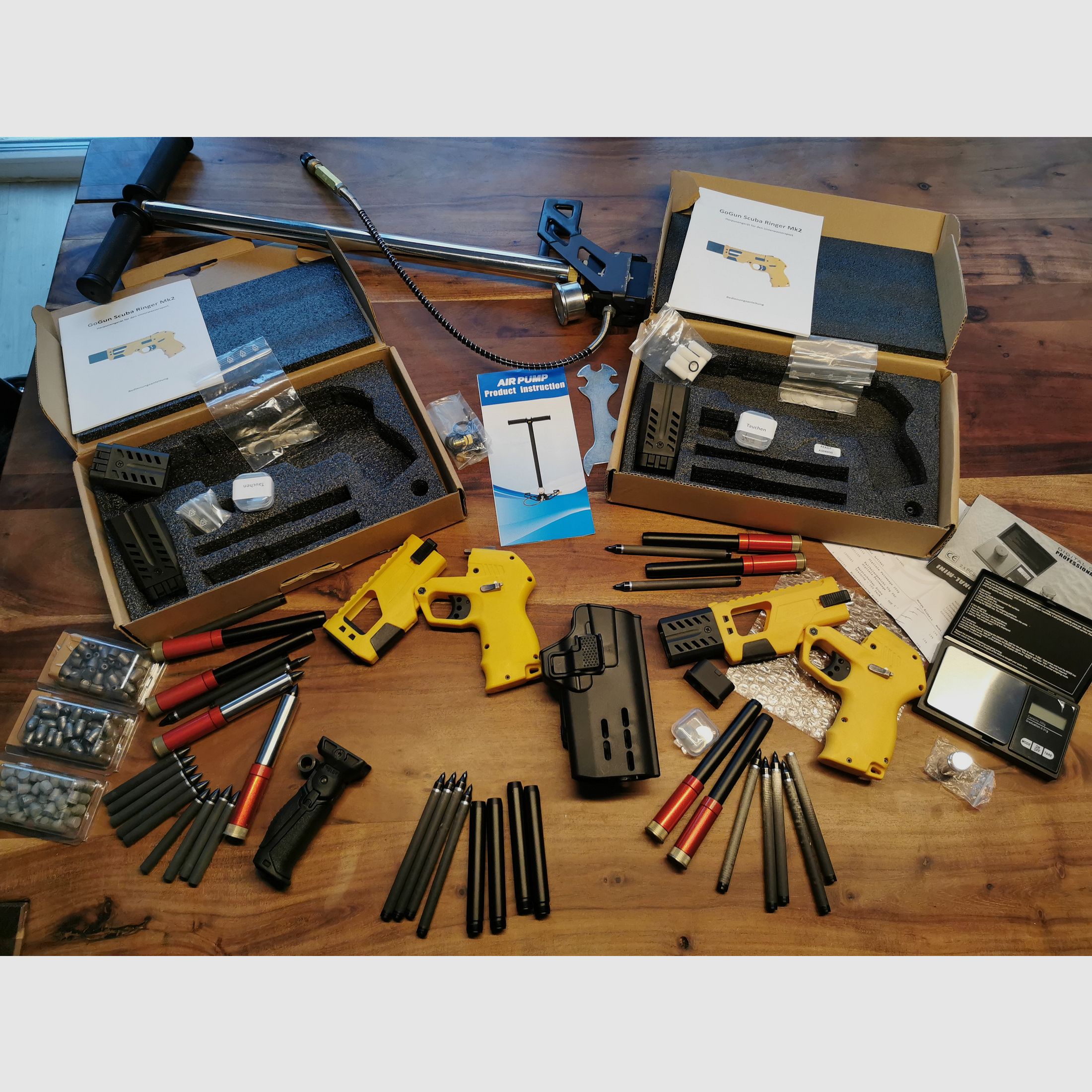 2 x Gogun Scuba Ringer MK II + ZUBEHÖR o. Ende 