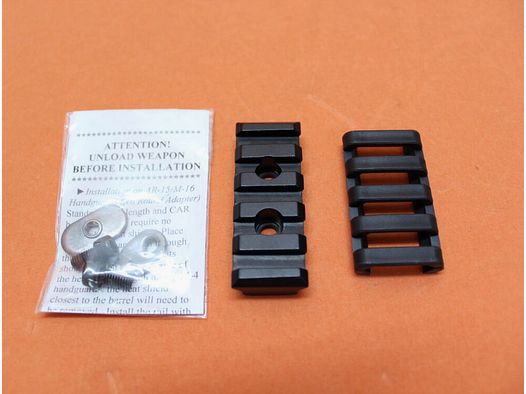 Falcon Industries AR-15: Picatinny Forend Rail 2" Falcon (4352) Alluminio Nero/ Rotaia Picatinny da fissare