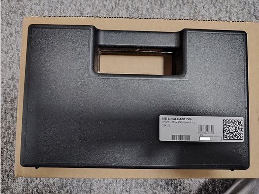 Cuno Melcher ME (Weihrauch) Single Action Army SAA LEP Revolver | 5,5 mm / .22 | inkl. Ersatzteil-Set und 6 Edelstahl Dummy Hülsen / Trainingshülsen | NEU & OVP