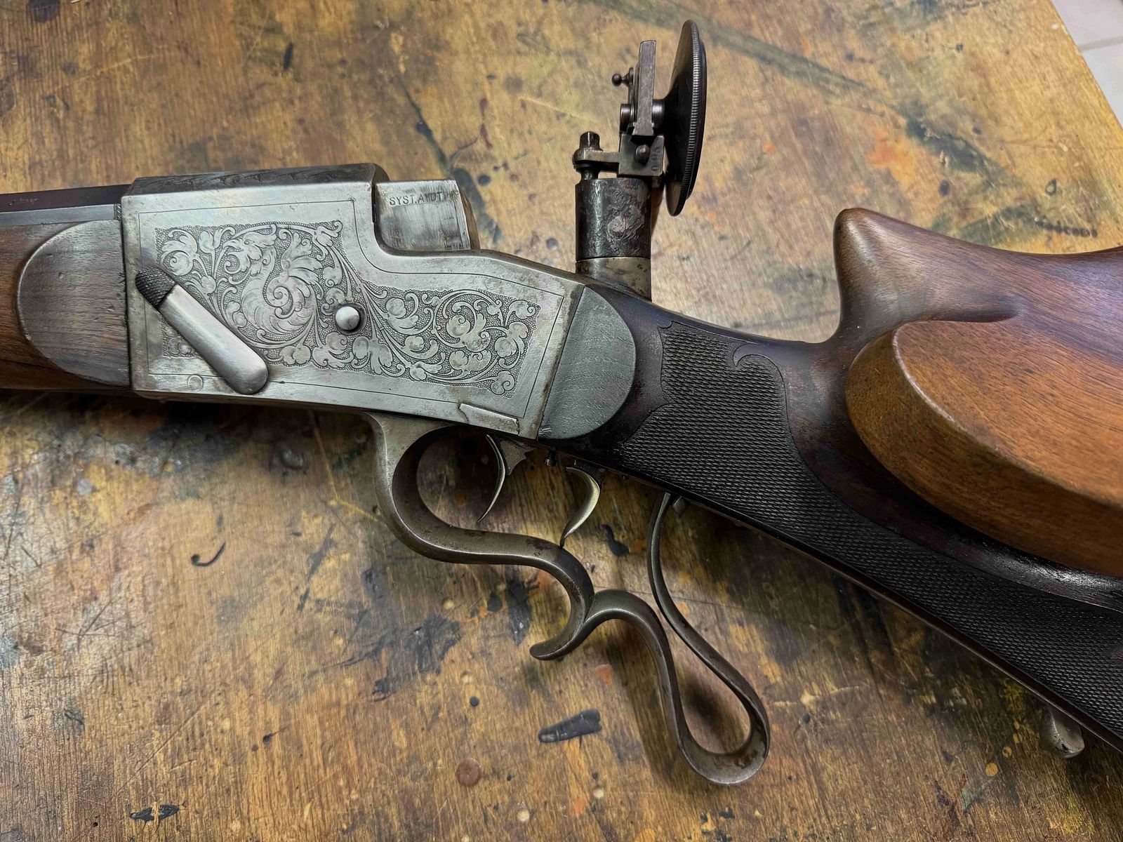 Feuerstutzen System Aydt 8,15x46R in hervorragendem Originalzustand