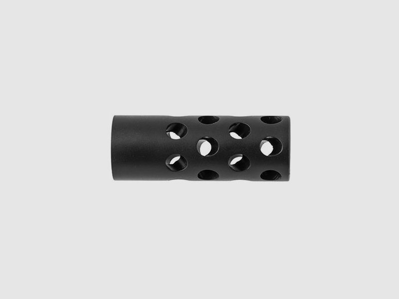 GENTRY CUSTOM QUIET MUZZLE BRAKE 30 CALIBER 1/2-28 STEEL MATTE BLUED, image 3 of 4