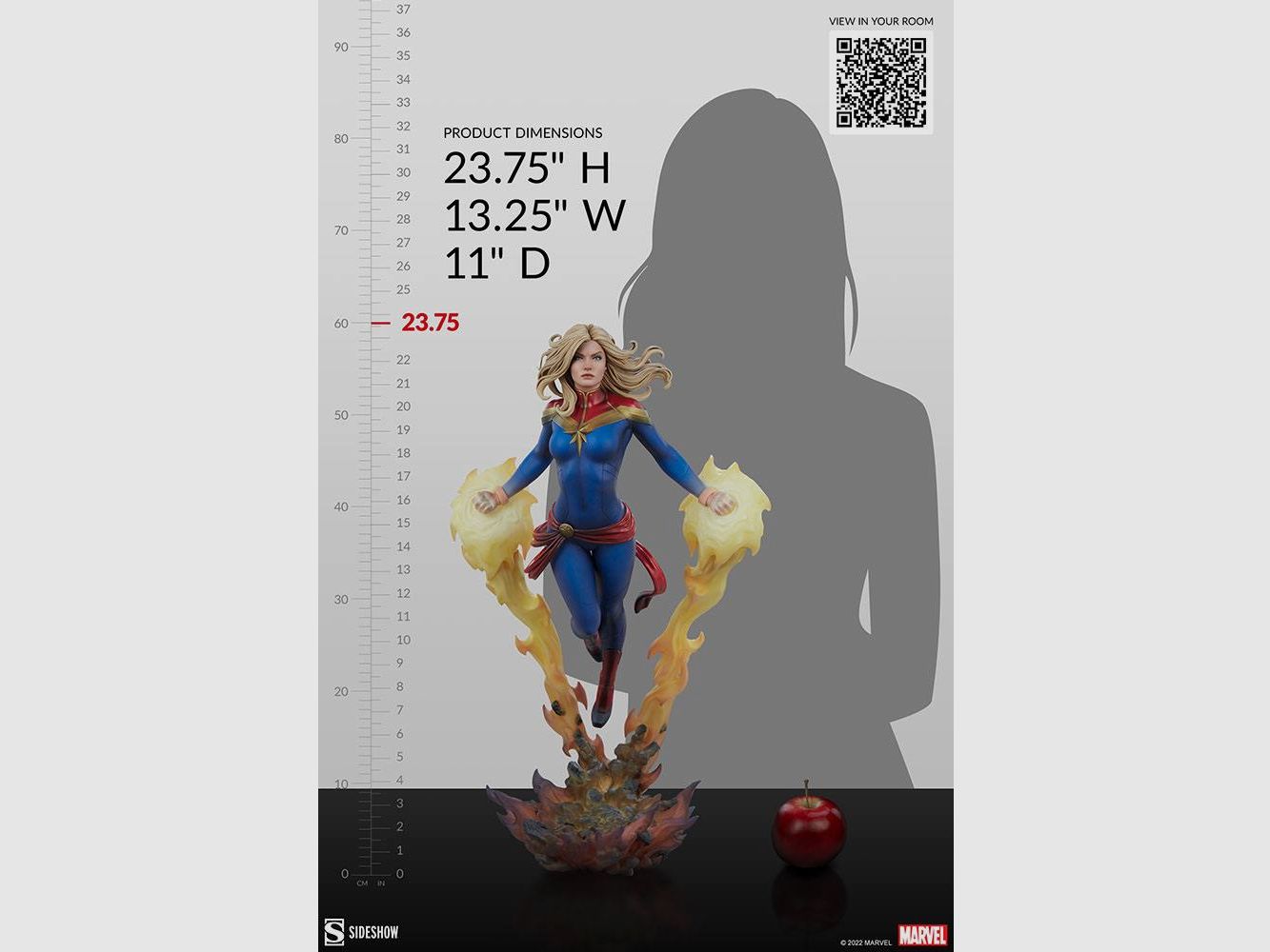 Marvel Premium Format Statue Captain Marvel 60 cm | 43341