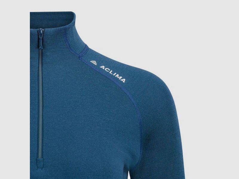 Aclima WarmWool Mockneck W Midnight Navy, billede 7 af 7