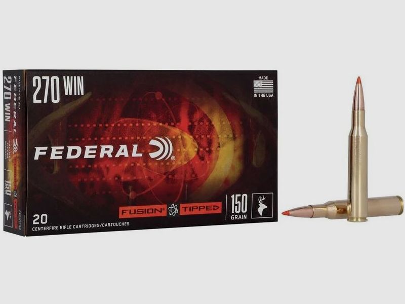 Federal Fusion Tipped .270 Win. 9,7 g / 150GR Jagdmunition – 20 Stück #F270TFS2