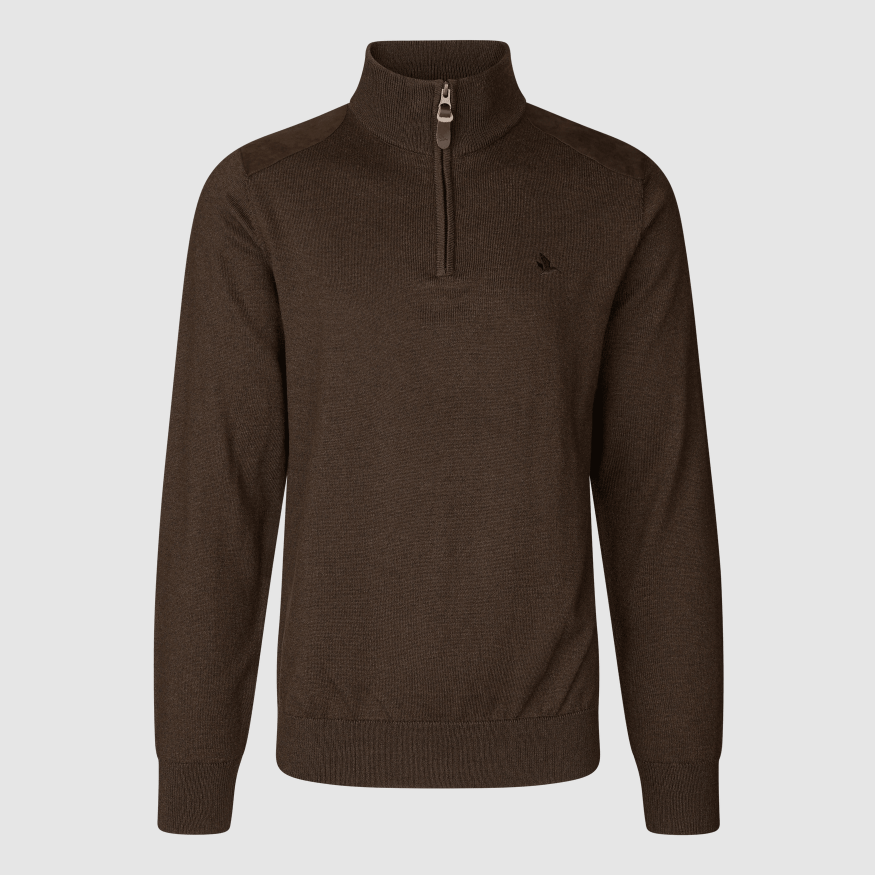 Suéter Seeland Pine de Media Cremallera para Hombre Marrón Oscuro XXL