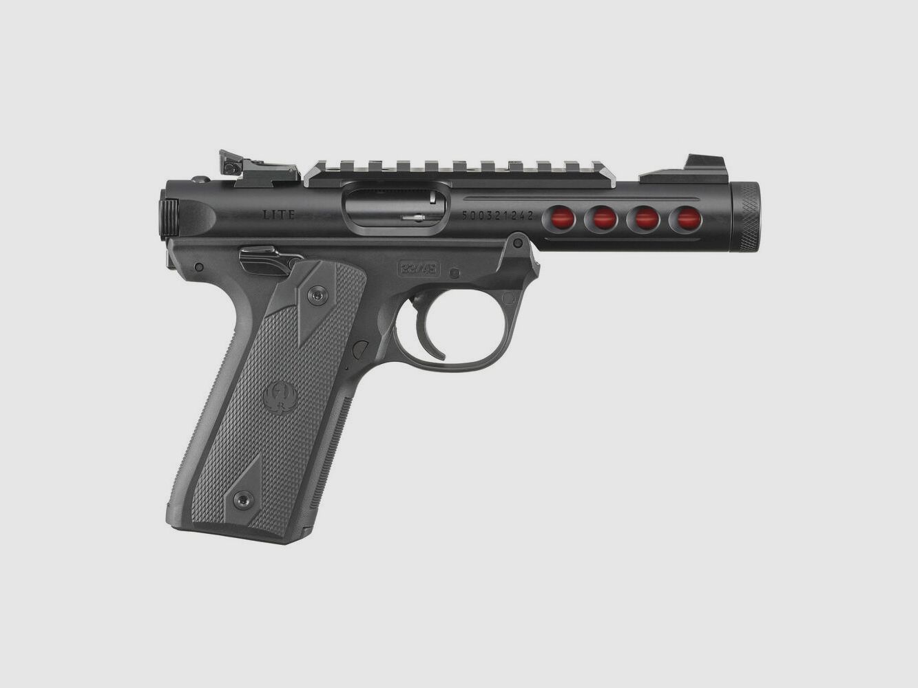 Ruger MARK IV 22/45 LITE .22 LR 4,4"/11,18CM NERO ANODIZZATO 1/2"-28