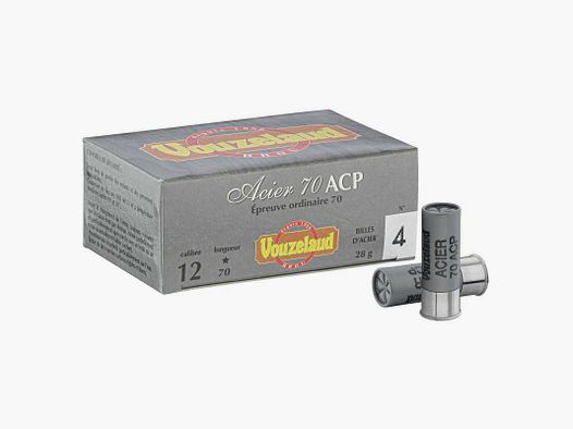Cartouches Vouzelaud Acier 70 ACP - Cal. 12/70 - 12/70 acier n°6