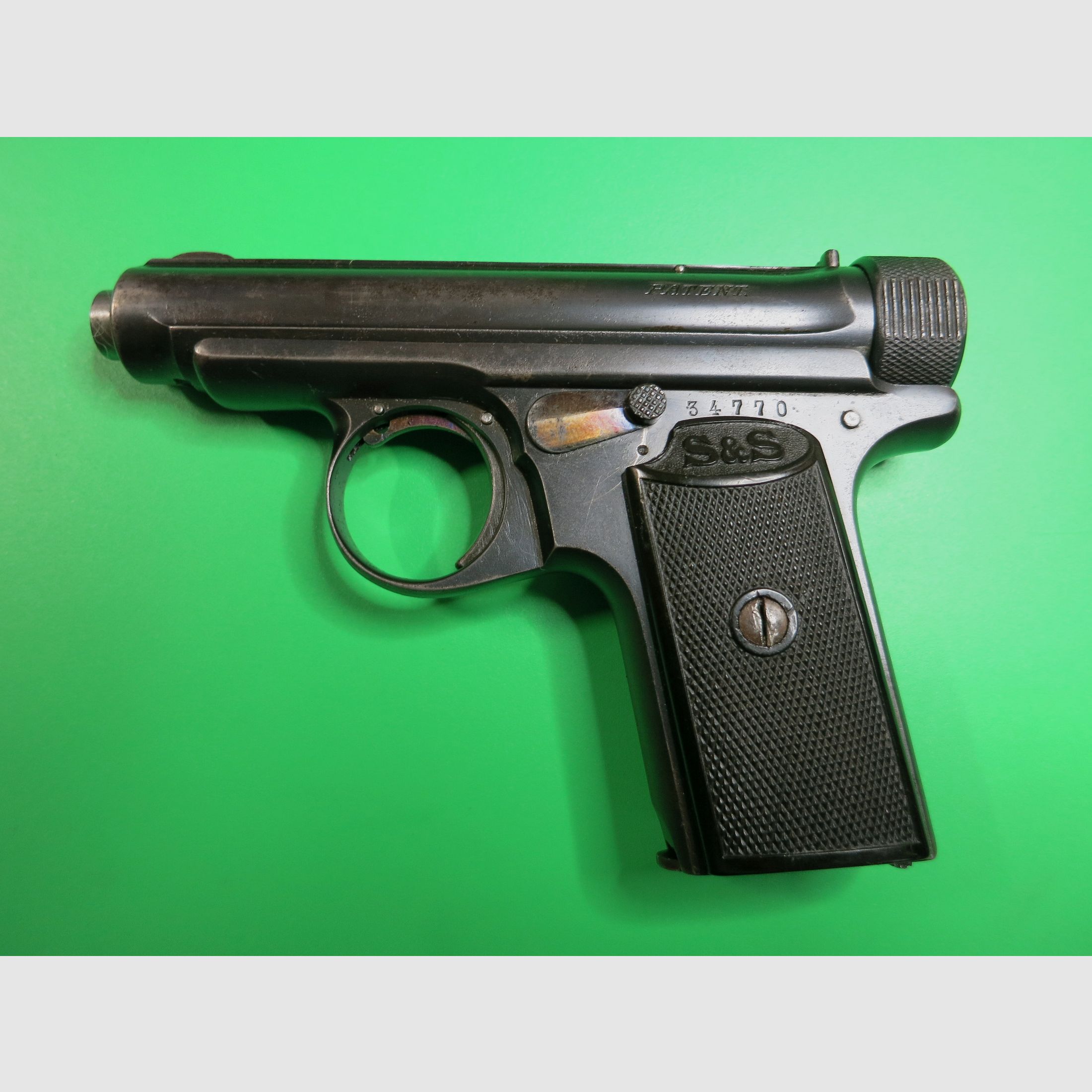 J.P. Sauer&Sohn Modelo 13 (1913), 7,65 mm Browning, pistola de servicio     #80