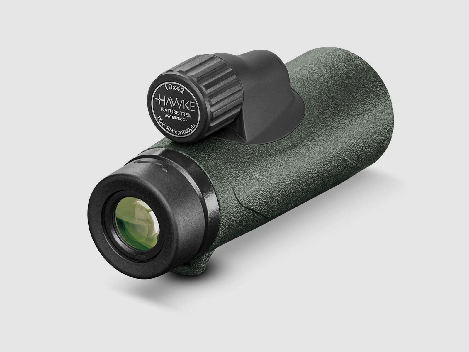 HAWKE 35221 Monokular Nature Trek 10x42 Grün mit Tasche