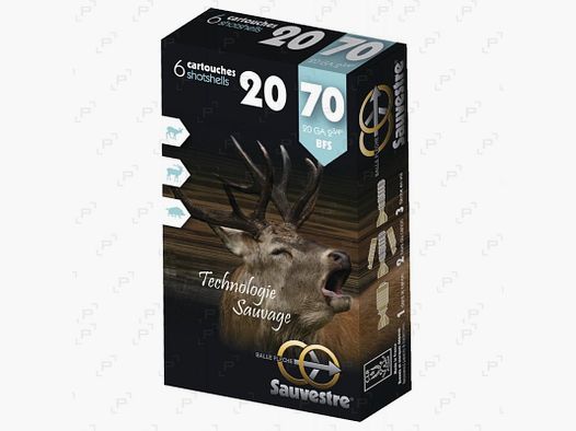 Cartouches à balle de chasse SAUVESTRE CAL 20/70 - BFS