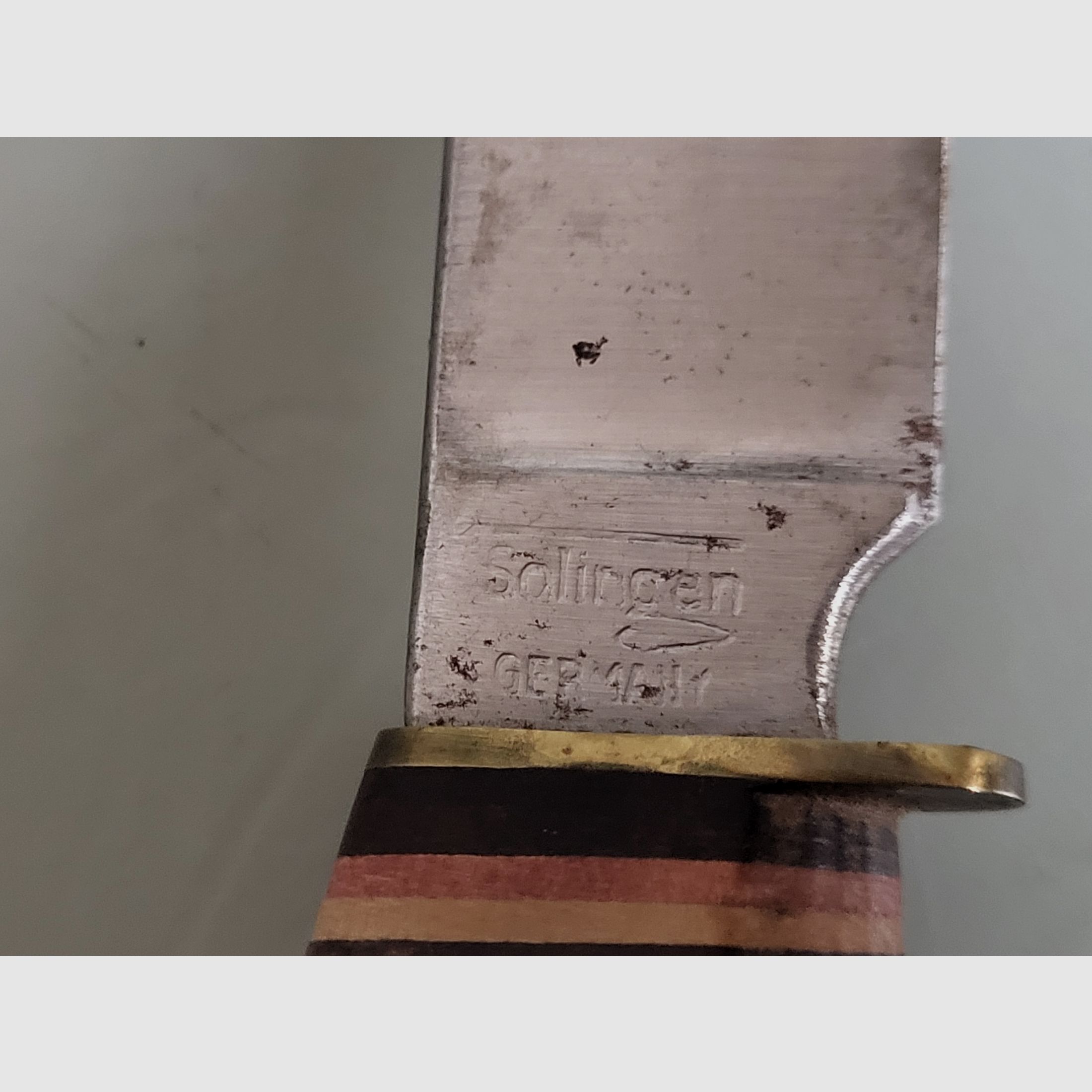 Coltelli da caccia vintage - Solingen - Corno di cervo - Pomolo a forma di uccello - Germania occidentale