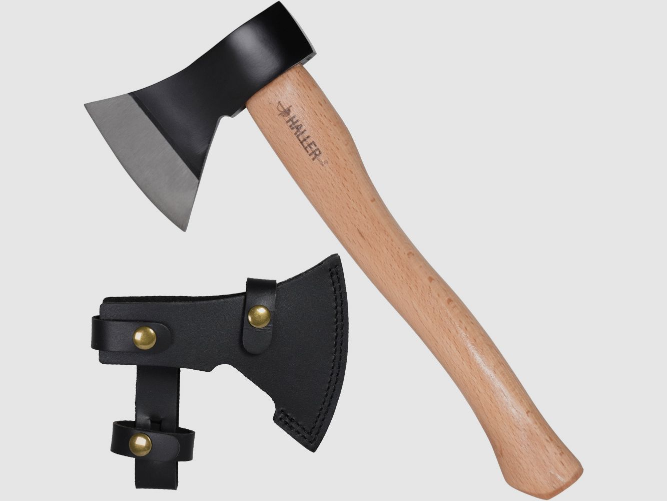 Axt mit Leder-Schutz Lnge 360mm Gewicht 780g