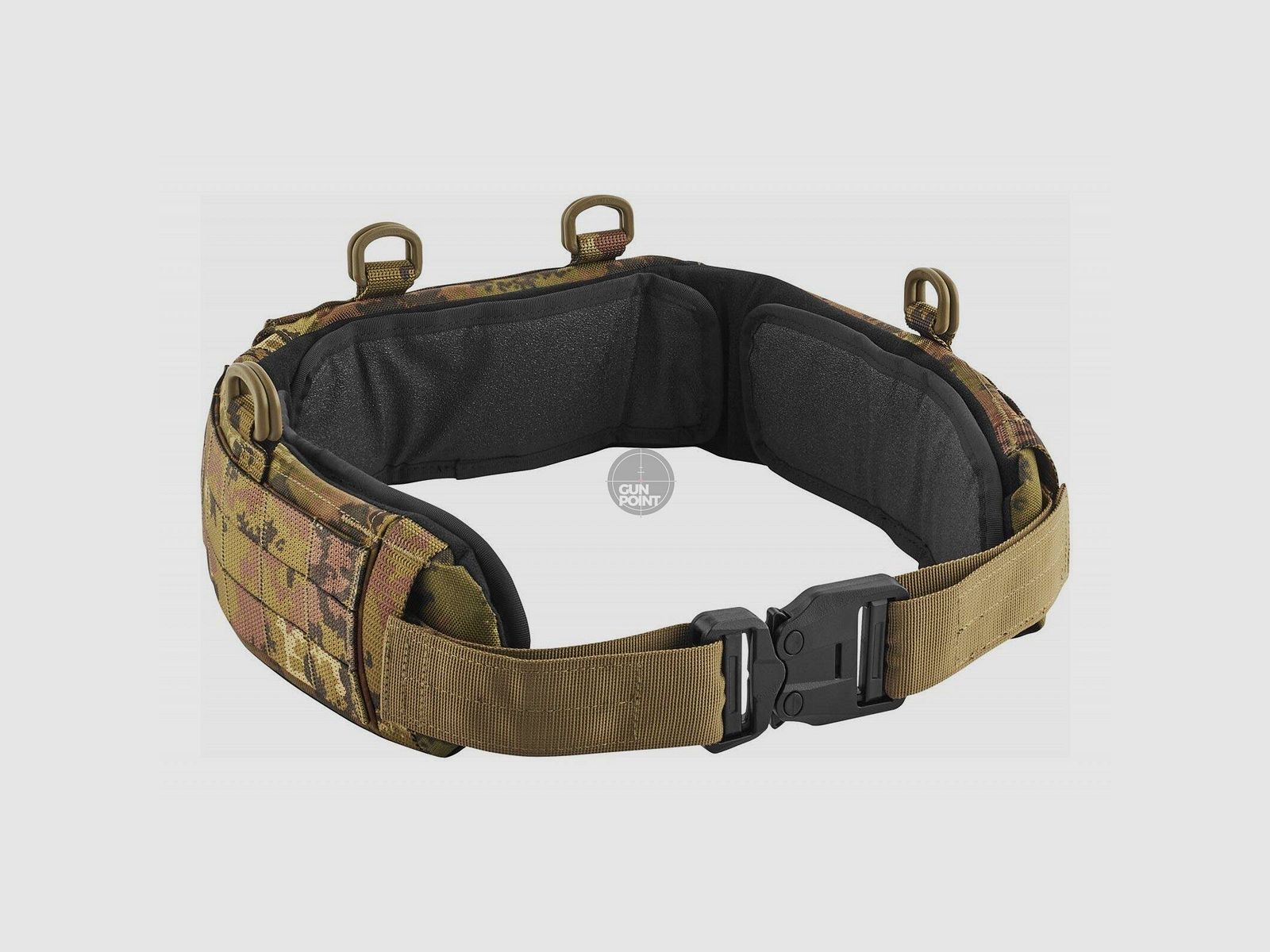 DEFCON 5 PADDED BELT WITH BRASS BUCKLE 1000 D ITALIAN CAMO