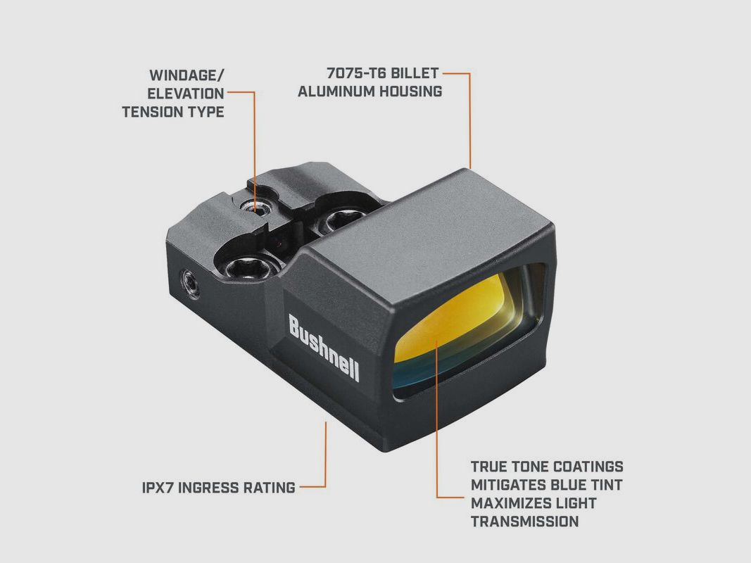 Bushnell Rotpunktvisier RXU-200 Ultra-Compact (RMS/RMSc-Footprint)