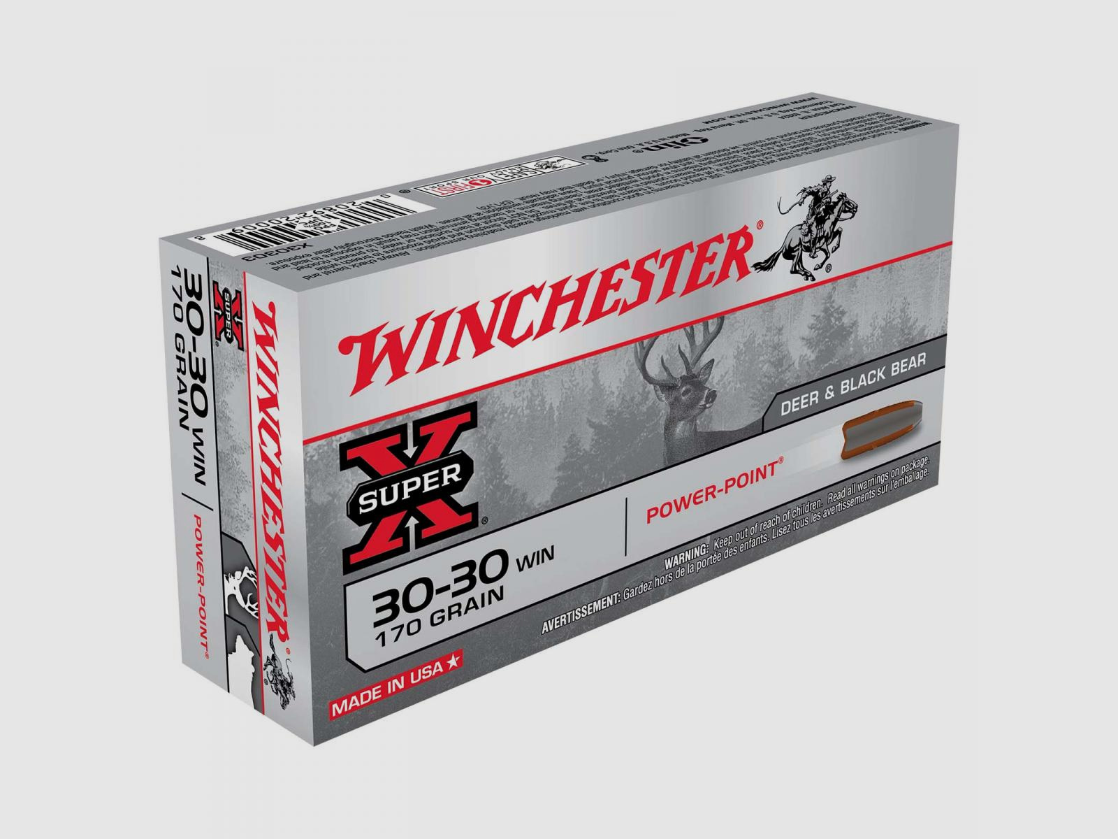 Winchester Super-X .30-30 Win. 170GR Power Point 20 cartridges