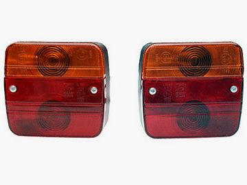 Lighting set for rear carrier