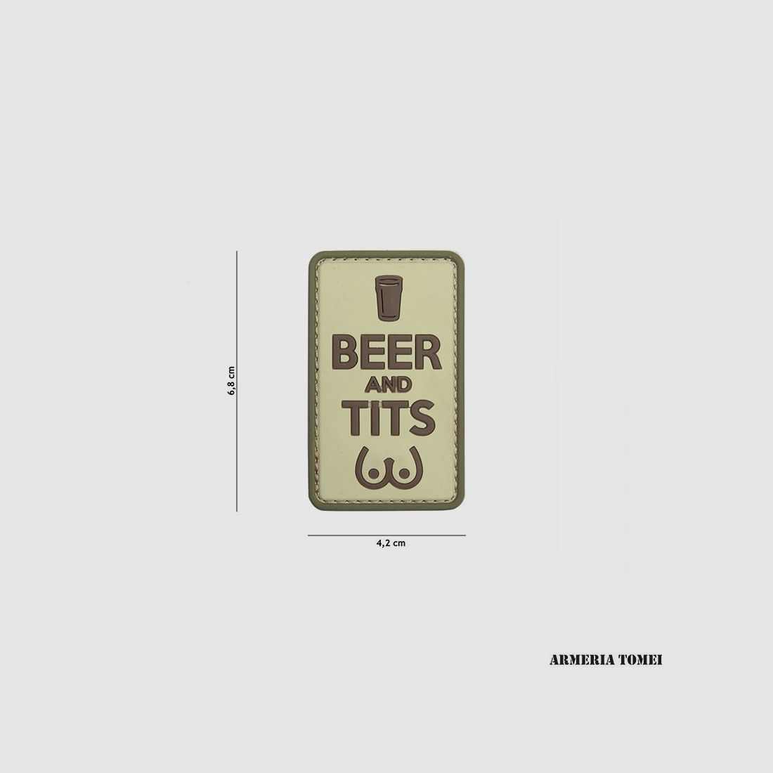 PATCH – 3D PVC BEER AND TITS COYOTE #11118