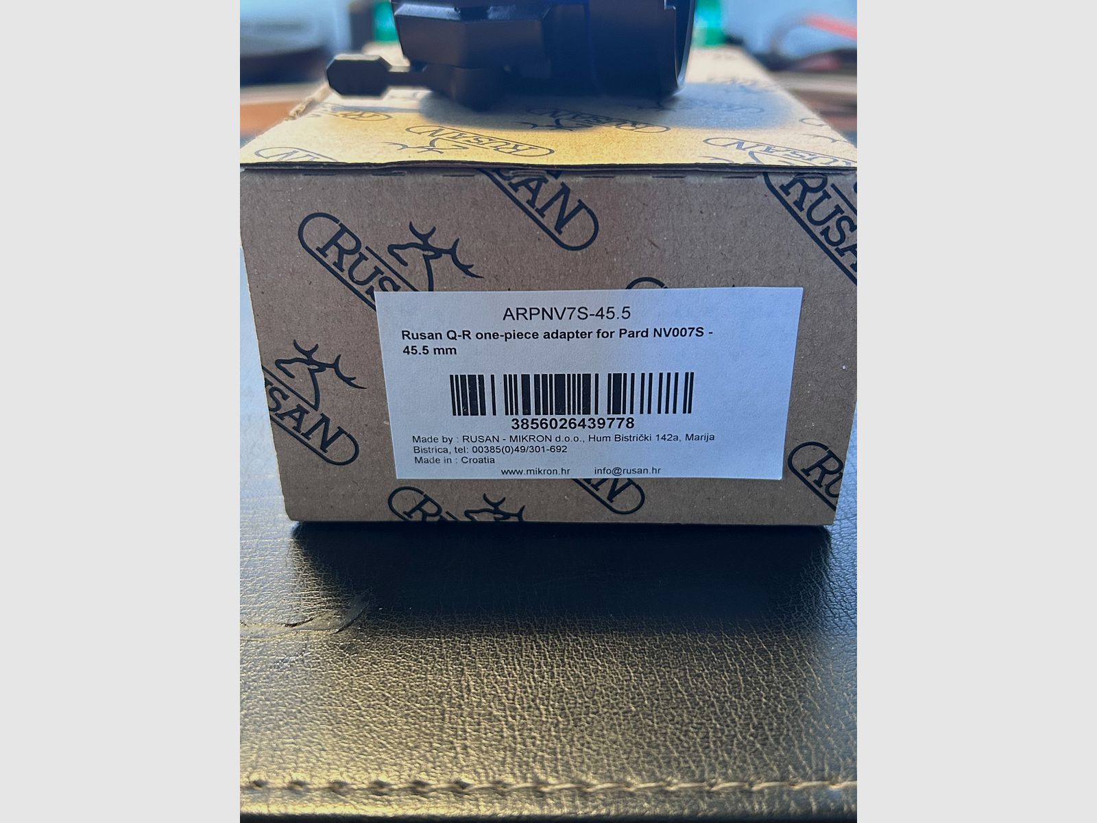 Rusan Q-R Adaptador rápido 45.5mm para PARD NV007S/SP/SP-LFR