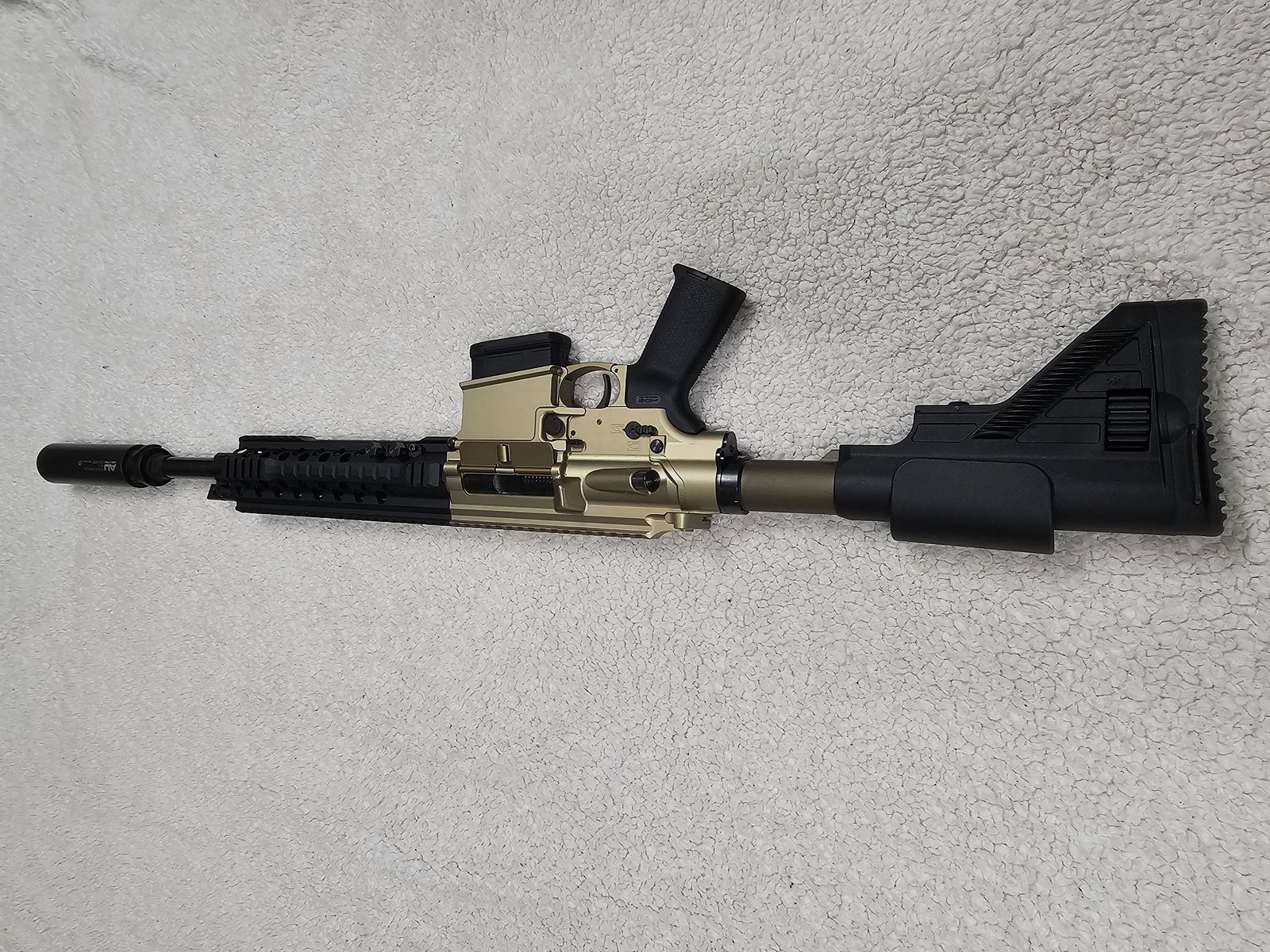 AR10 semi-automatic rifle Burk AR10 caliber 308 with suppressor, image 2 of 4