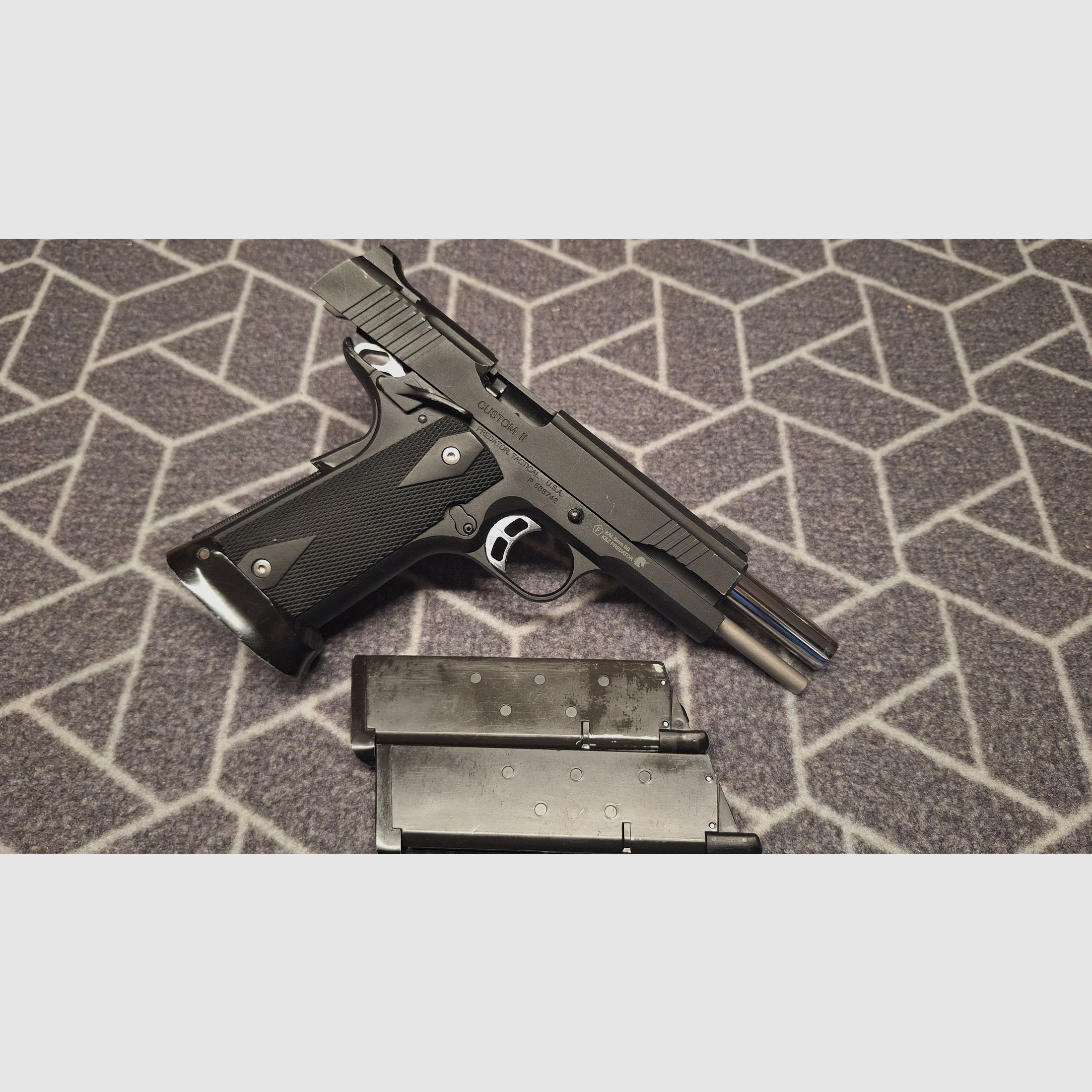 King Arms Predator Tactical Iron Shrike GBB Airsoft Pistol