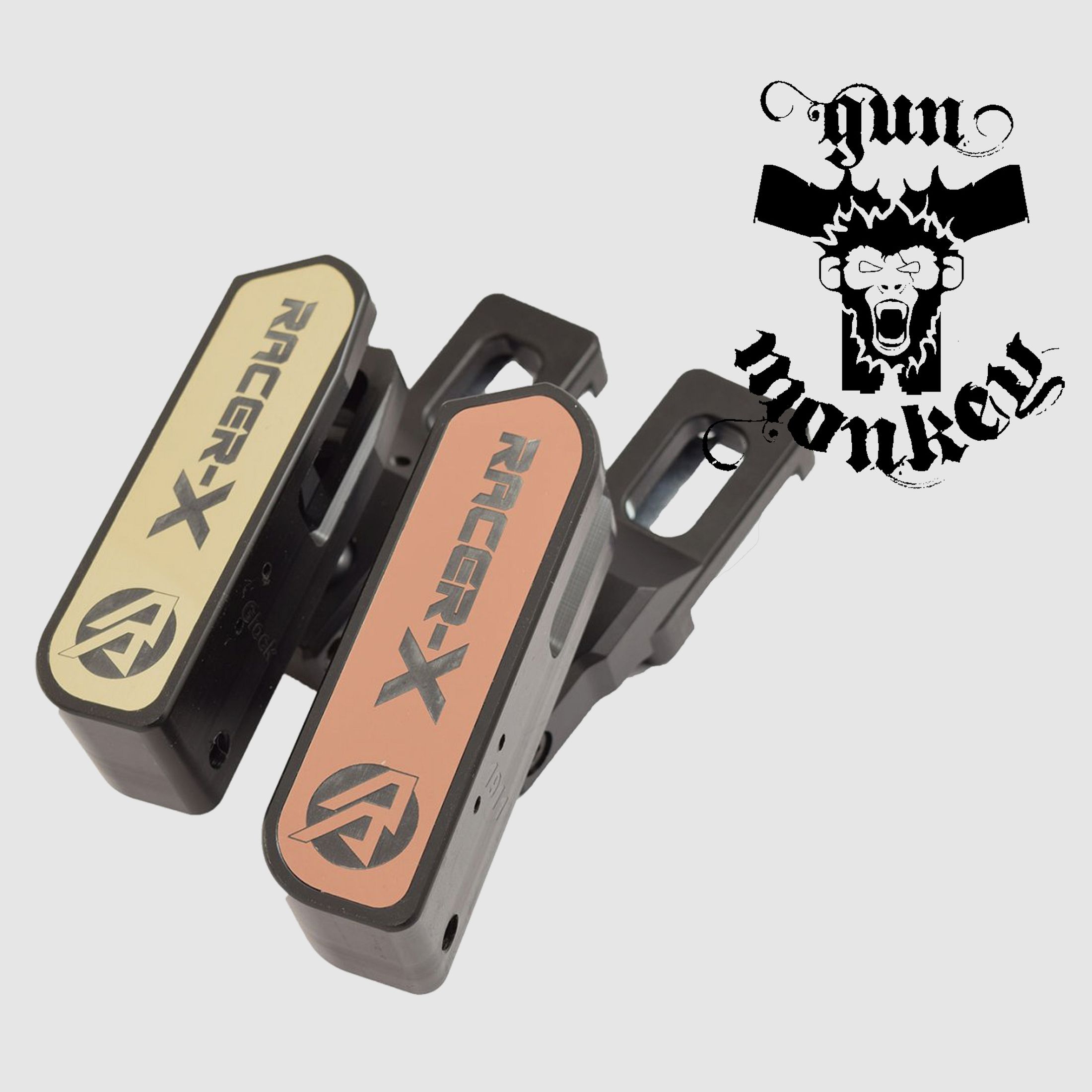 Afdekkap met logo voor DAA Racer-X Side Plate-holster, RH, blauw (103054), afbeelding 2 van 2